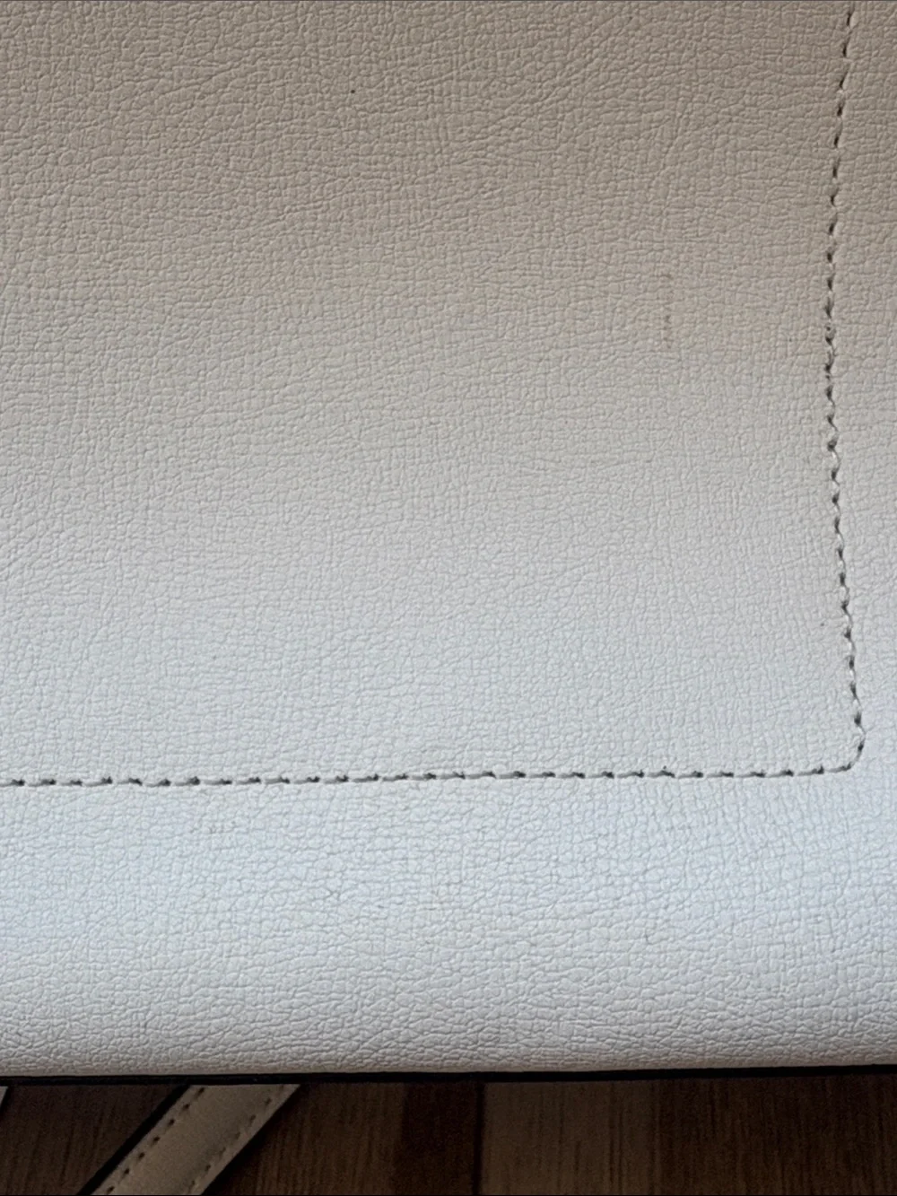 kate spade White Leather Shoulder Tote with Detachable Crossbody Strap